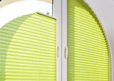 Plissees für Halbrunde und Viertelkreisfenster