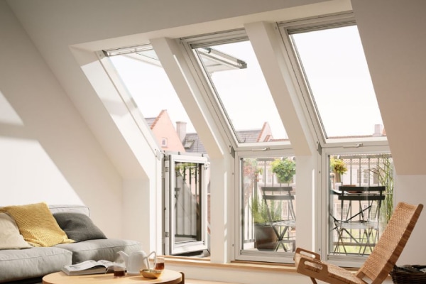 Dachterrasse für Velux-Dachfenster Verdunkelungsrollos