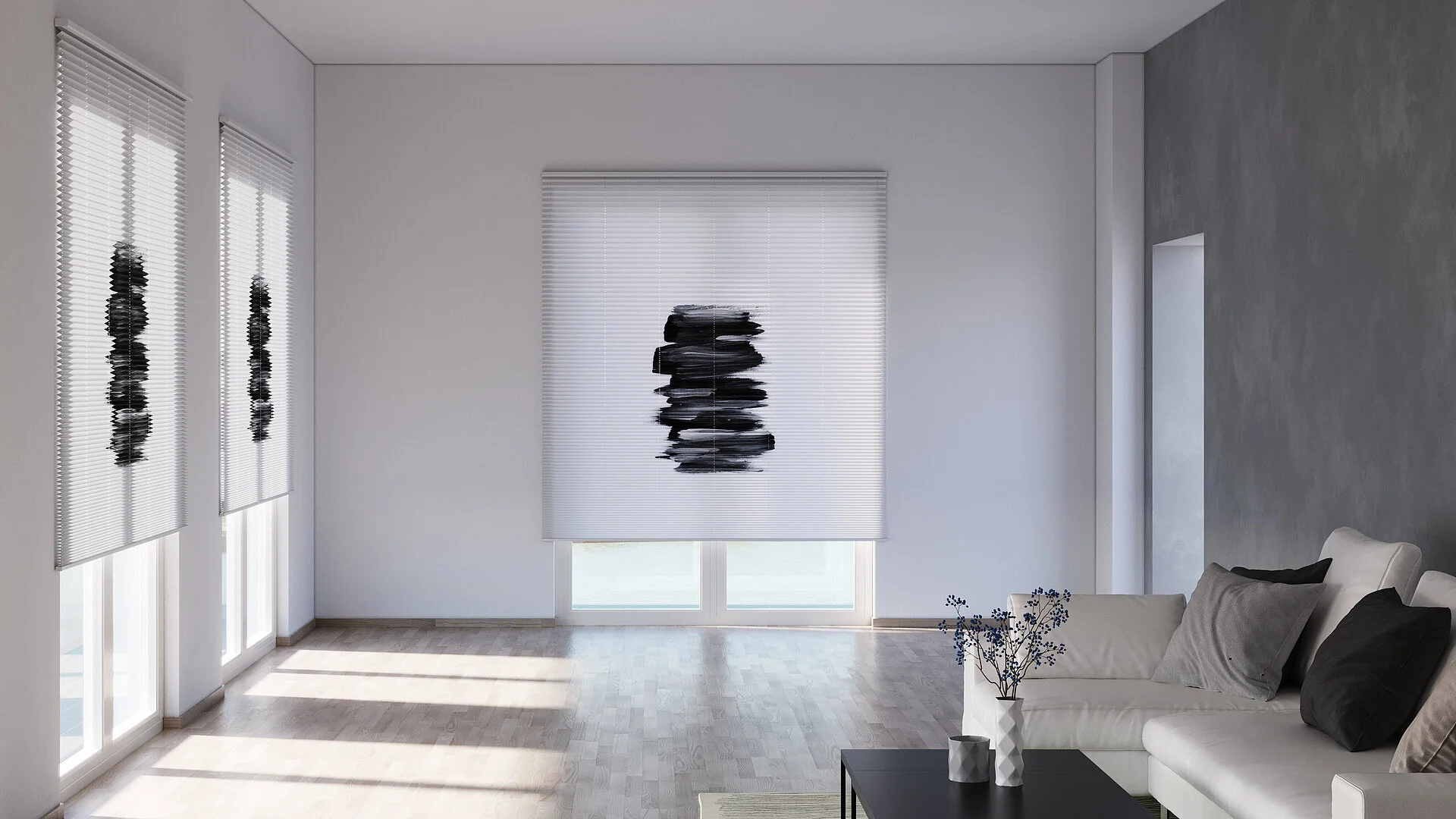 Plissees ohne bohren, Plissees nach maß, Plissees zum klemmen, Plissees zum kleben, Plissees klemmfix. Sonnenschutz Sichtschutz Hitzeschutz für Wand und Decke.